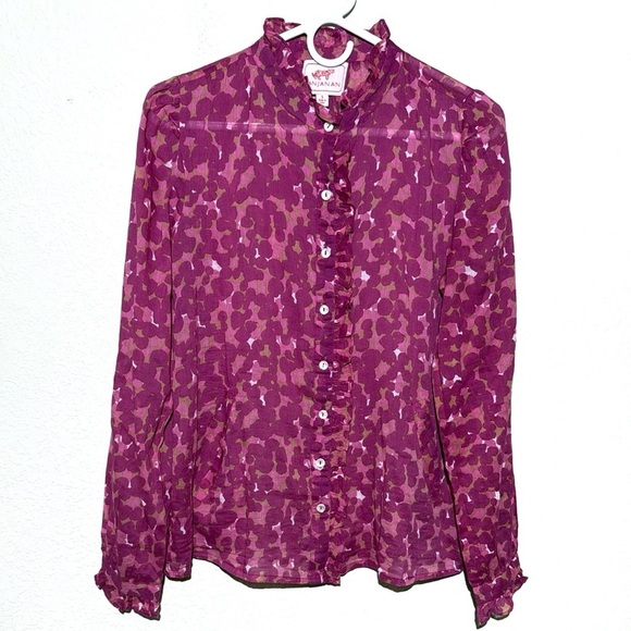 Banjanan Ruffled Blouse Shirt - Picture 1 of 8